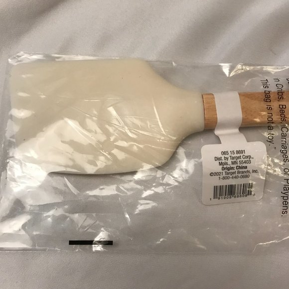 Happy Hanukkah Spatula THRESHOLD Silicone with Wooden Handle NEW - Picture 4 of 8